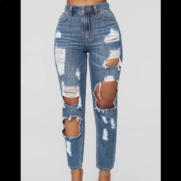 *SOLD*Fashionnova Boyfriend Jeans - Picture 5 of 7